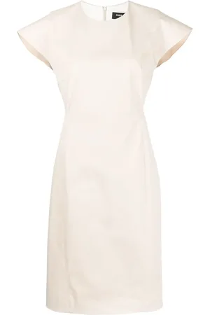Paule Ka Cap-sleeve midi dress