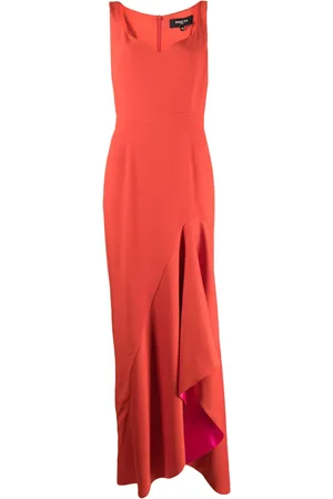 Paule Ka Contrast-lining maxi dress