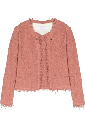 IRO Shavani fringed-edge knitted jacket