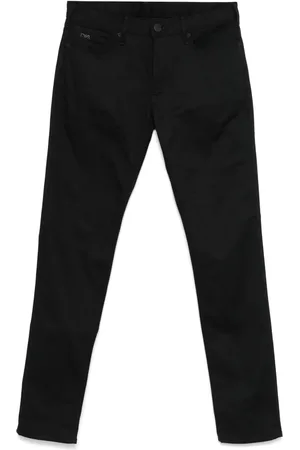 Emporio Armani Logo-plaque slim-fit jeans
