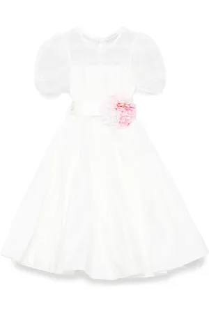 MONNALISA Floral-appliqu?? dress
