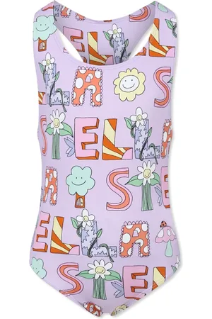 Stella McCartney Lettering Print swimsuit