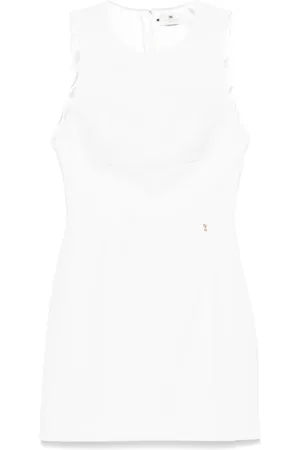 Elisabetta Franchi Floral-charm crepe mini dress