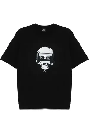 Paul Smith Skull-tape-print T-shirt