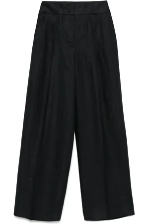 PESERICO SIGN Linen palazzo trousers
