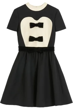 VALENTINO GARAVANI Crepe Couture bow-detail mini dress