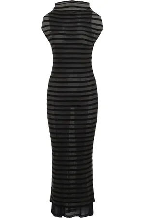 Jean Paul Gaultier Striped maxi dress