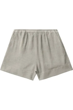 Ganni Elasticated m??lange shorts