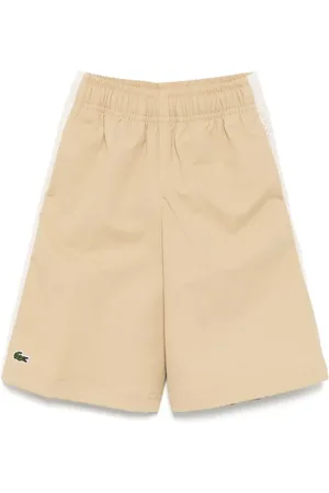 Lacoste Taffeta mesh-panel shorts