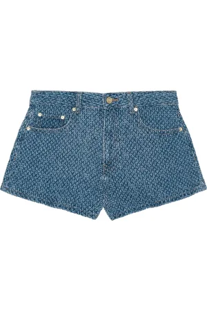 Ganni Logo patch shorts