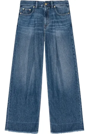 Ganni Appliqué wide-leg jeans