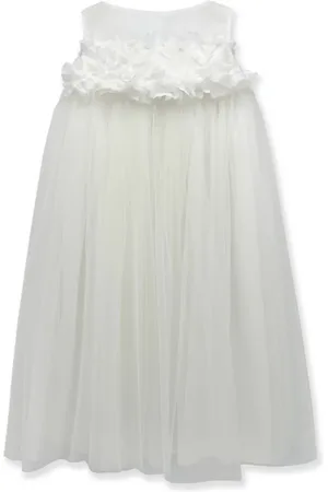 LA STUPENDERIA Floral-appliqué dress