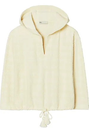 Tory Burch Logo-jacquard terry hoodie