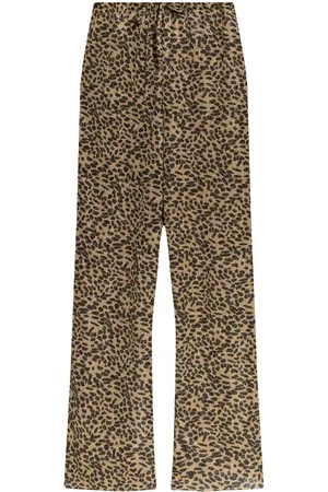 Oseree Lurex-detail trousers