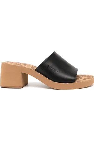 See by Chloé Leather block-heel mules