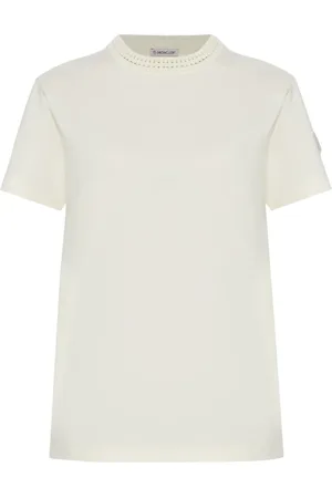 Moncler Crochet-detail cotton T-shirt