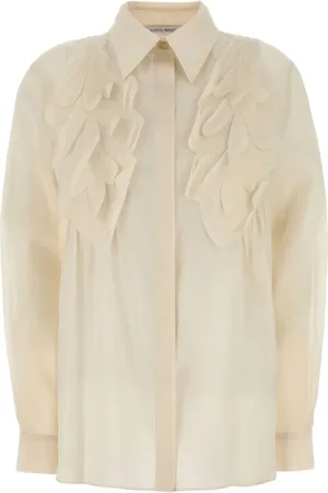 Alberta Ferretti Appliqué-detail cotton shirt