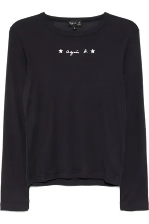 AGNÈS B. Long sleeves logo printed T-shirt