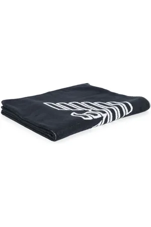 Emporio Armani Logo-jacquard beach towel