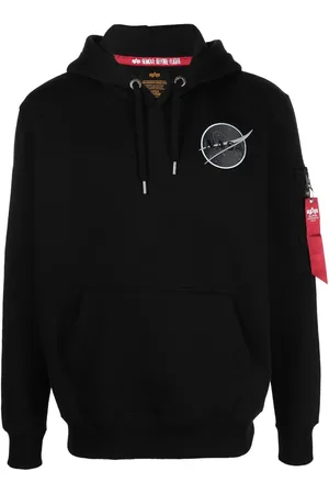 Alpha Industries Graphic-print drawstring hoodie