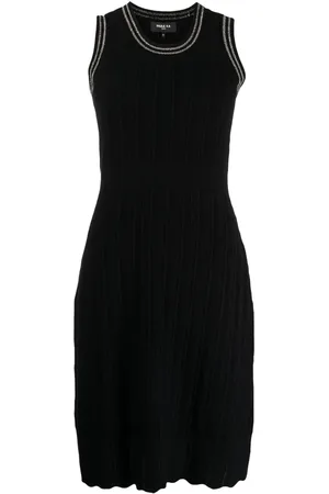 Paule Ka Sleeveless lurex mini dress