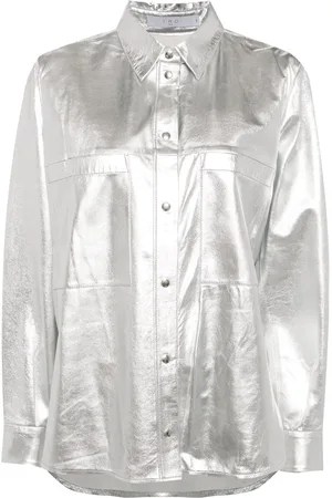 IRO Nazil leather overshirt
