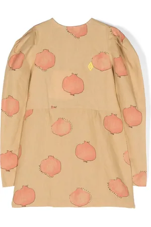 The Animals Observatory Otter Kids linen-blend dress