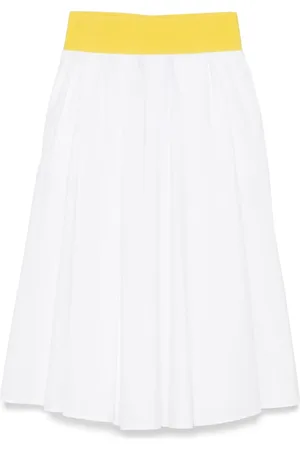 Msgm Poplin midi skirt