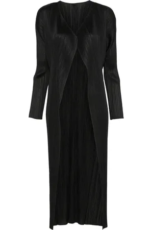 PLEATS PLEASE ISSEY MIYAKE Pliss??-effect coat