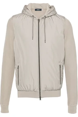 HERNO Contrast-panel piqué jacket