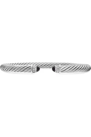 David Yurman Sterling Classic Cable diamond bracelet (5mm)