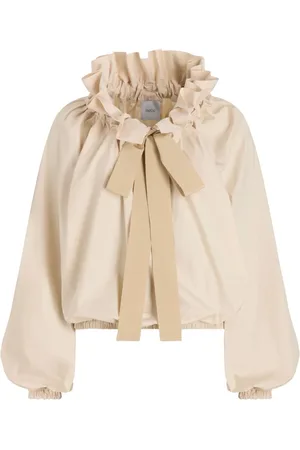 Patou Iconic drawstring poplin top