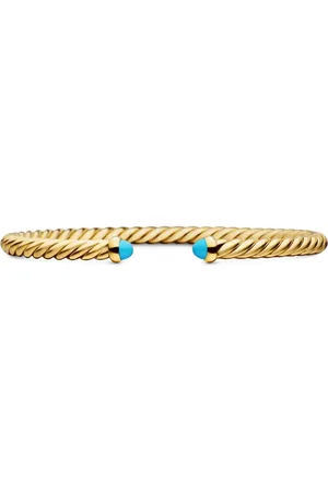 David Yurman 18kt yellow Modern Cablespira bracelet (4mm)