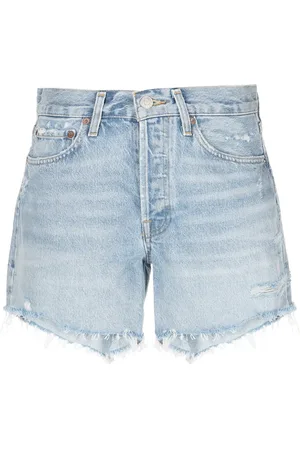 AGOLDE Parker high-waisted denim shorts