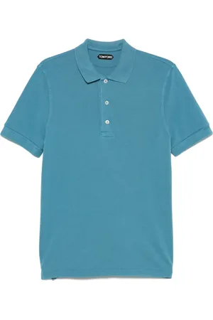 Tom Ford Piqu??-weave polo shirt