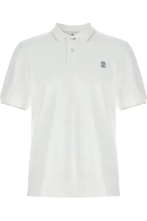 Brunello Cucinelli Logo-embroidery piqu?? polo shirt