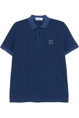 Stone Island Piqué-weave polo shirt
