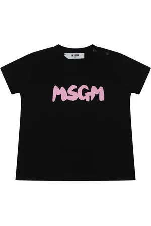 Msgm Logo-print cotton t-shirt
