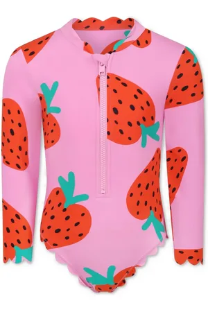 Stella McCartney Strawberry Print Long Sleeve swimsuit