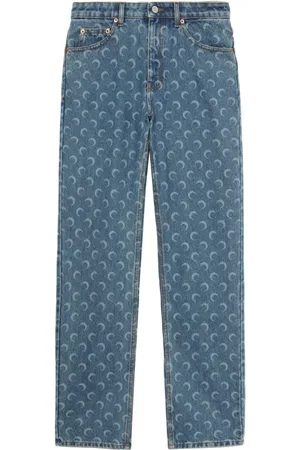Marine Serre Straight-leg trousers