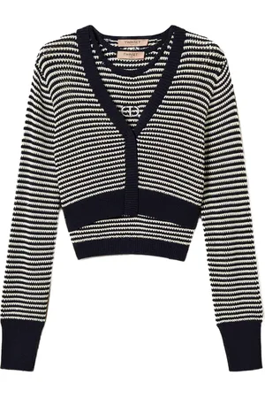 Twin-Set Striped Oval T cardigan