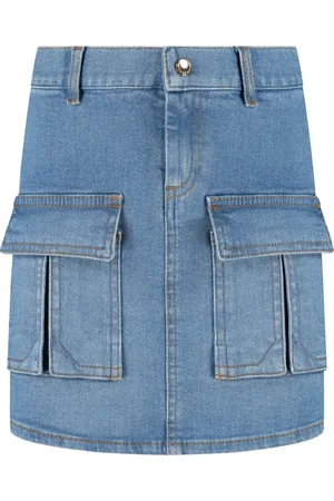 Chloé Denim cargo skirt