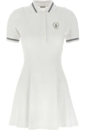 Brunello Cucinelli Logo-embroidered polo dress