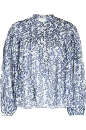 Isabel Marant Floral-print long-sleeve blouse