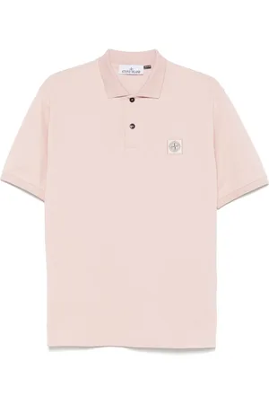 Stone Island Piqué cotton polo shirt