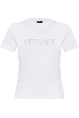 VERSACE Crystal-embellished T-shirt