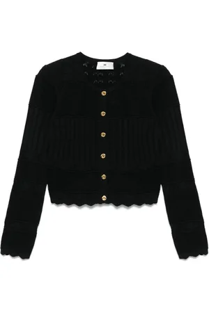 Elisabetta Franchi Pointelle-knit cardigan