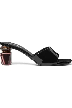 VERSACE 70mm Bright Crystal mules