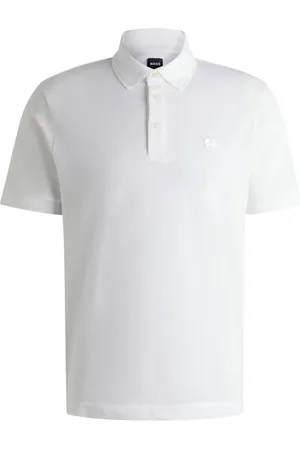 HUGO BOSS Double B monogram piqué polo shirt