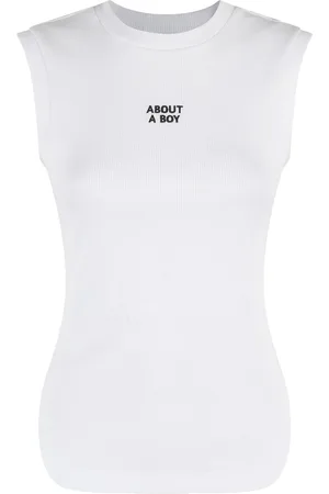 ERIKA CAVALLINI Printed cotton tank top